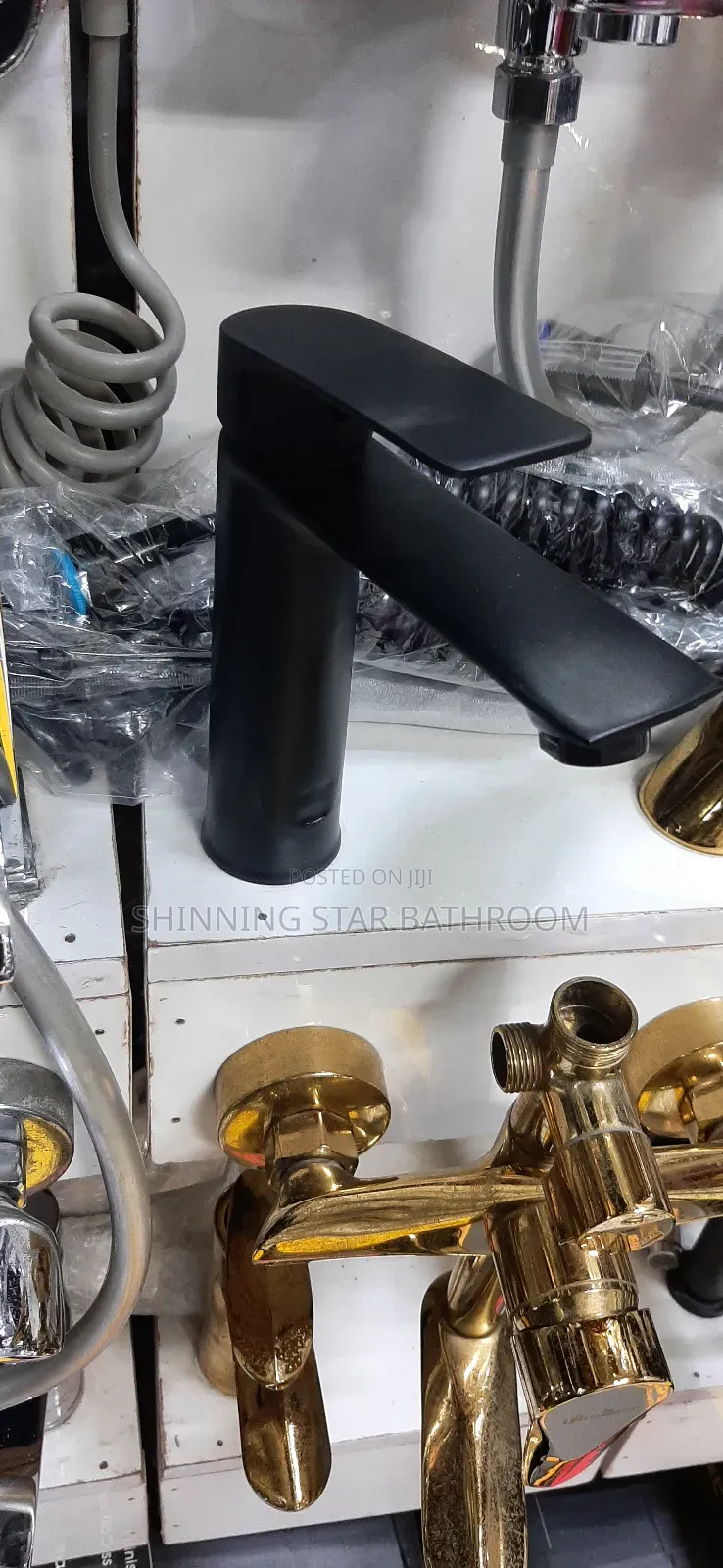 Heavy Gage Black Basine Mixer Tap