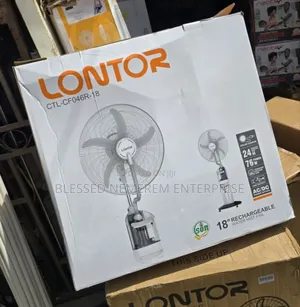 18inch Lontor Rechargeable Standing Water Mist Fan