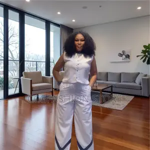 White Trousers and Top Set