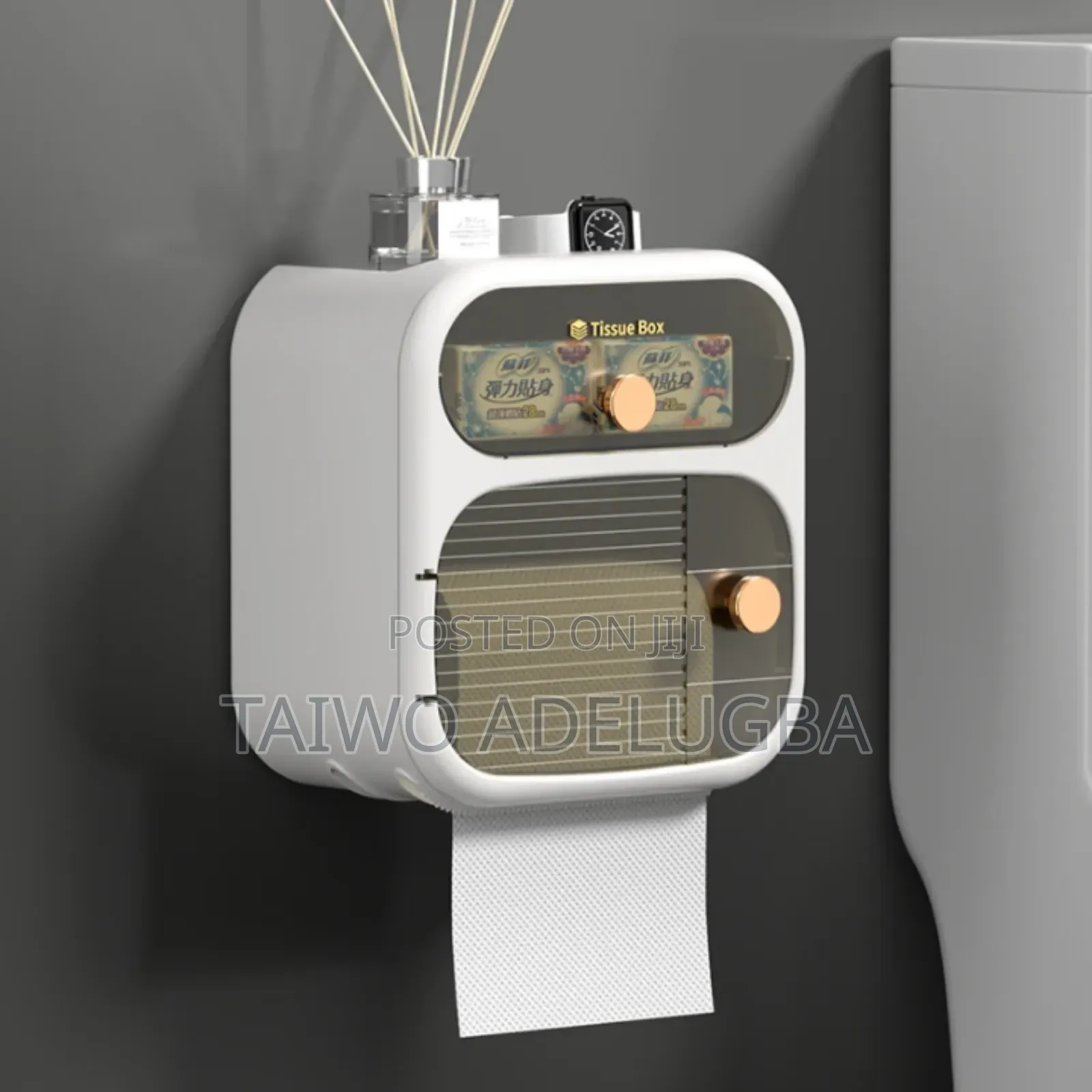 2 Layers Wall Mounted Tissue Box