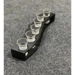 6 Slots Shot Glass With Rack Ts