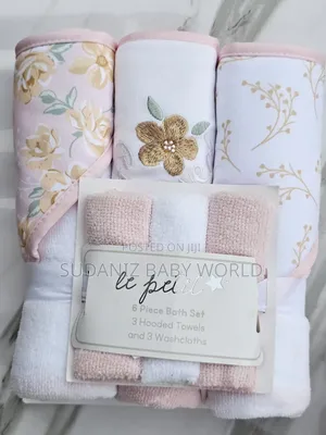 3pcs Hooded Towel Set With Wash Clothes