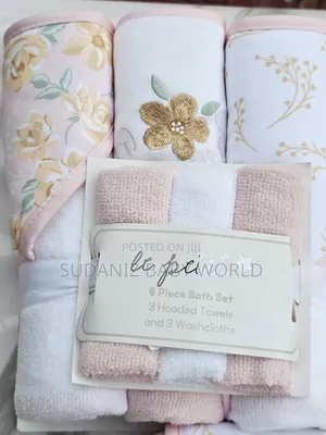 3pcs Hooded Towel Set With Wash Clothes