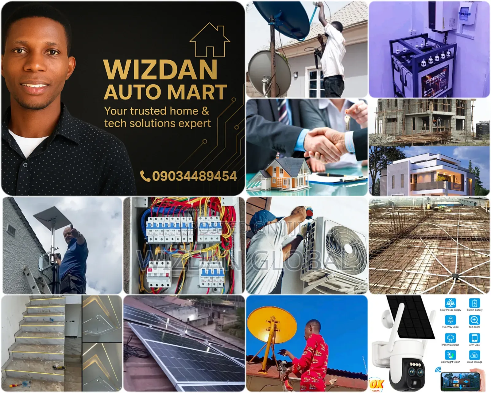 Air Conditioner,Solar,Wiring,Dstv, Installation