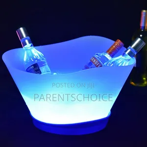 Rechargeable Led Light Up Plastic Ice Bucket 12l