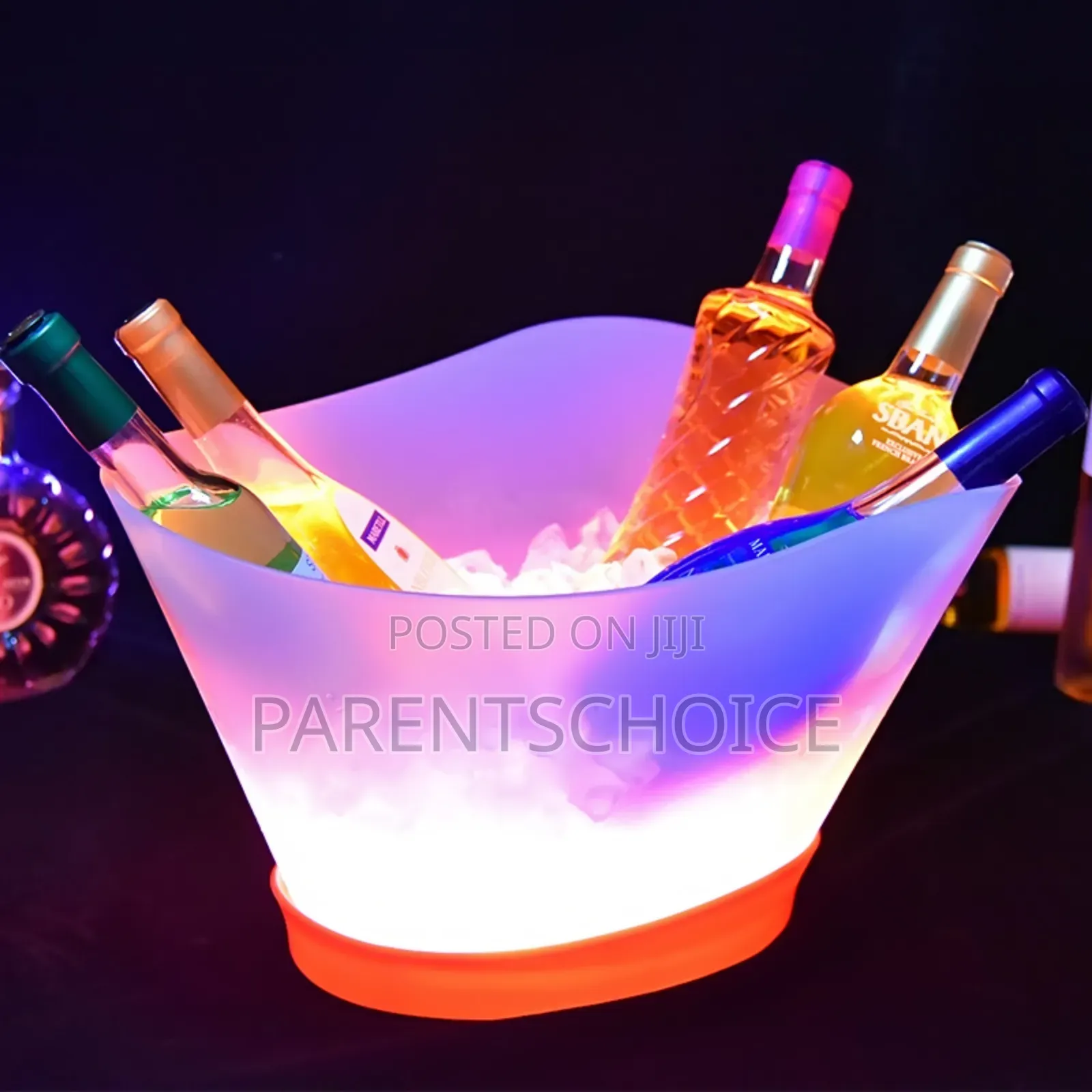 Rechargeable Led Light Up Plastic Ice Bucket 12l