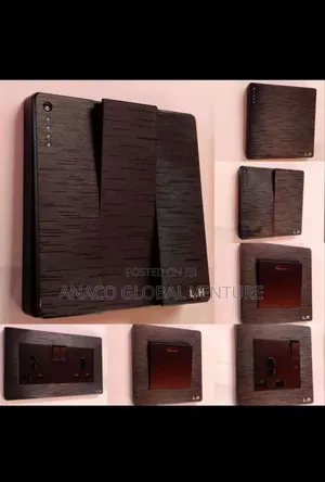 Original Switches and Sockets England Standard Black Colour