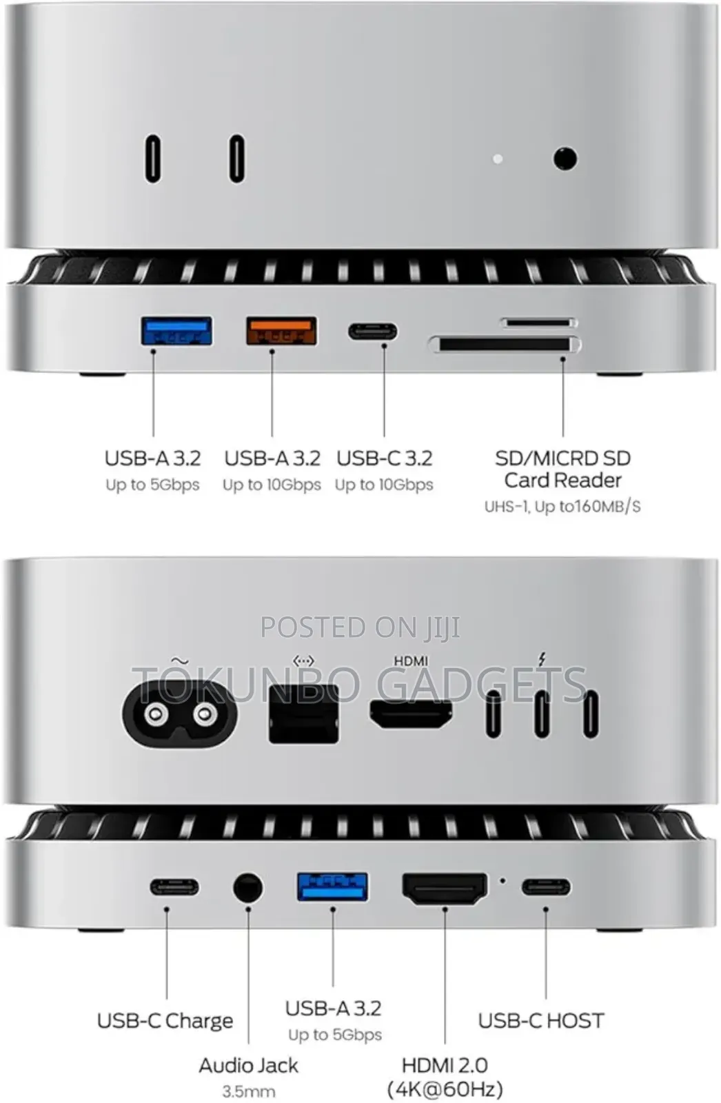 Raycue Mac Mini M4 Dock for Mac Mini M4 and M4 Pro 2024