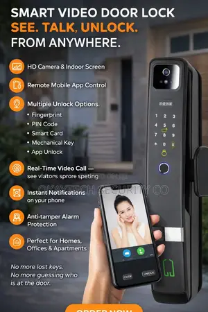 Smart Video Door Lock Tuya Smart Lock