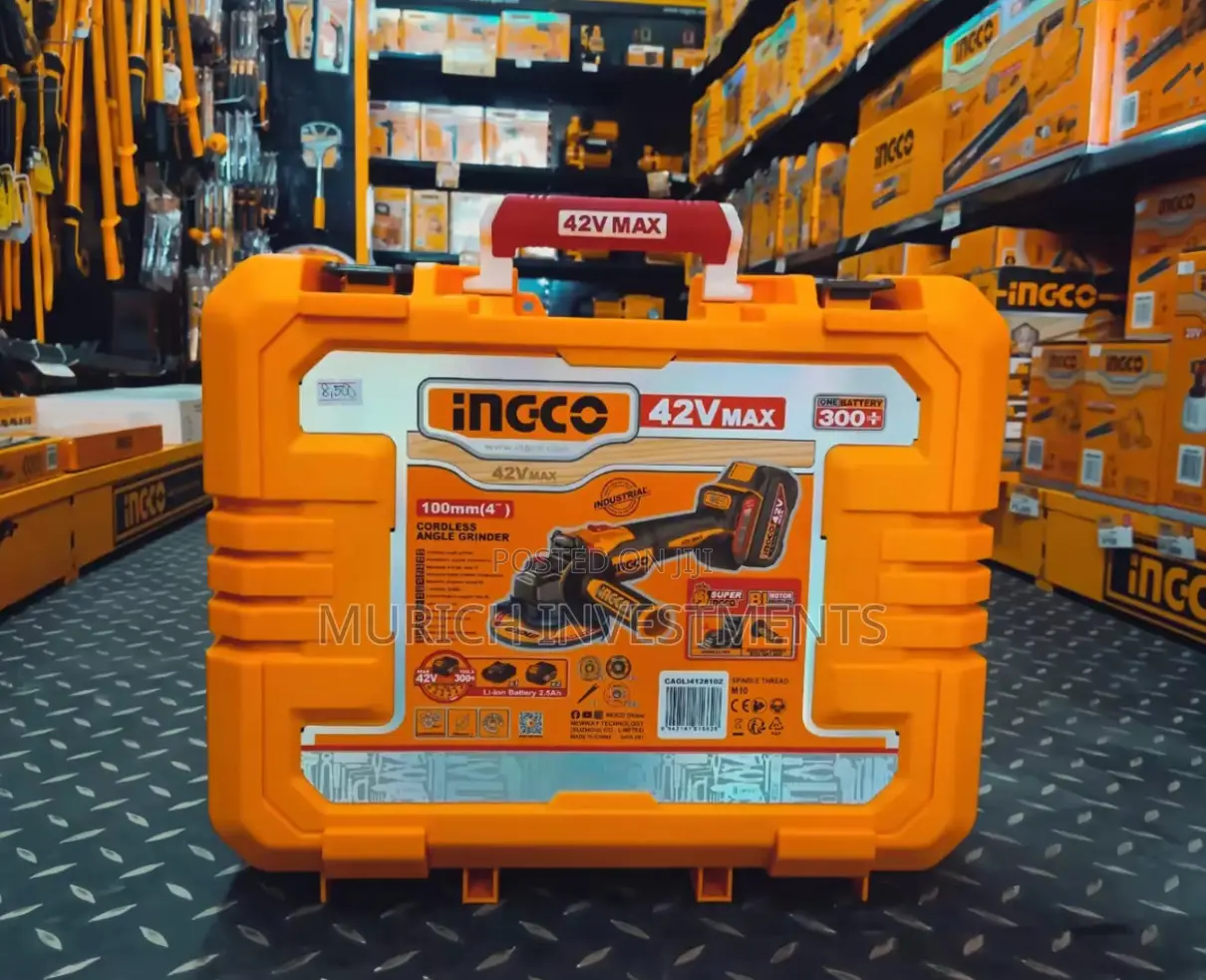 Ingco 42v 1280w Cordless Angle Grinder