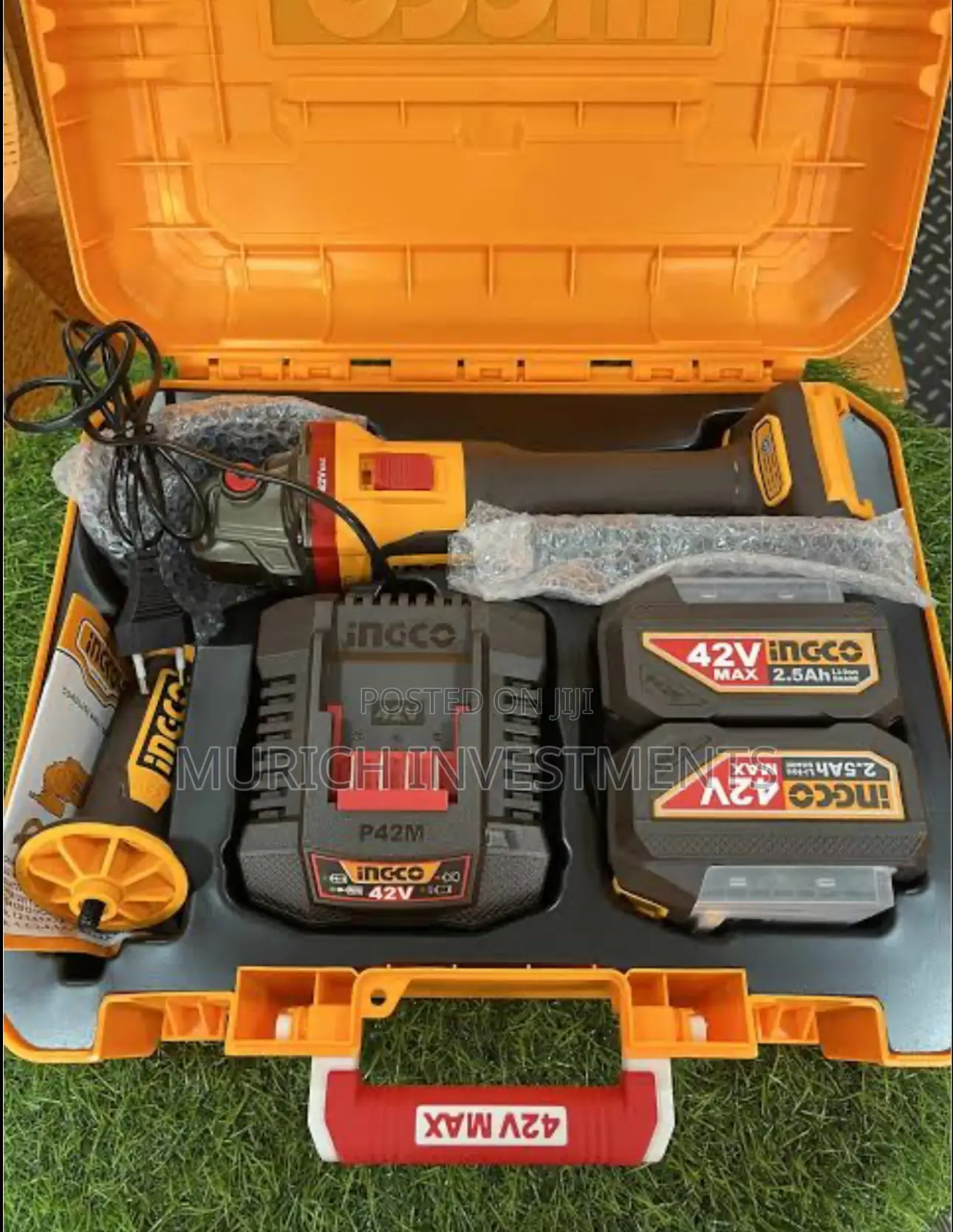 Ingco 42v 1280w Cordless Angle Grinder