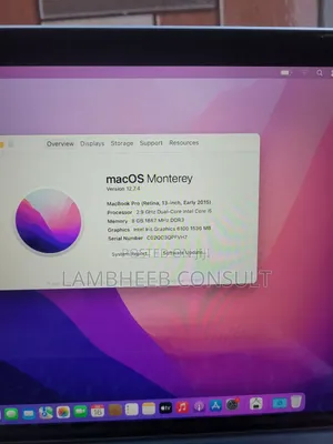 Laptop Apple MacBook Pro 2015 8GB Intel Core I5 SSD 256GB
