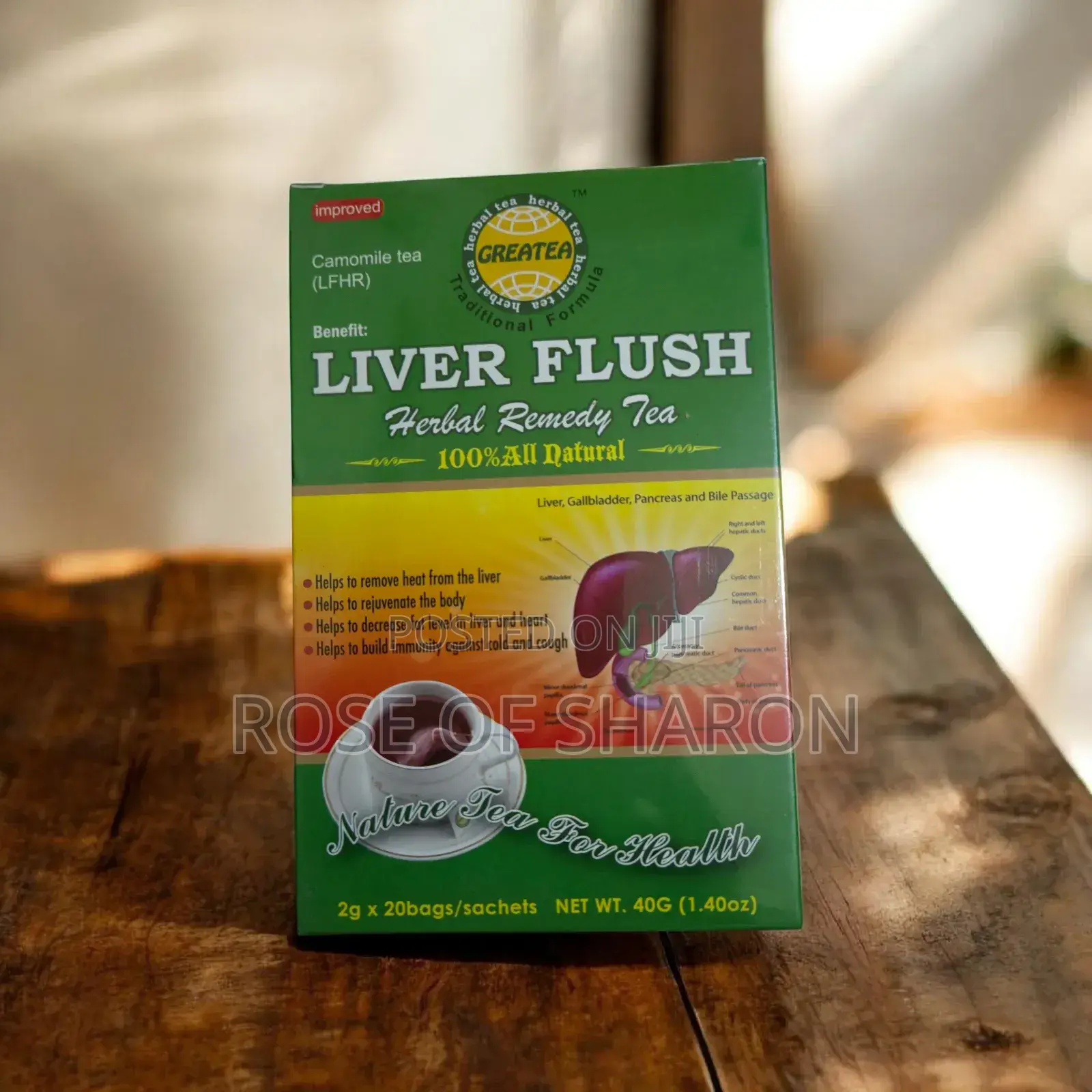 Liver Flush Herbal Remedy Tea