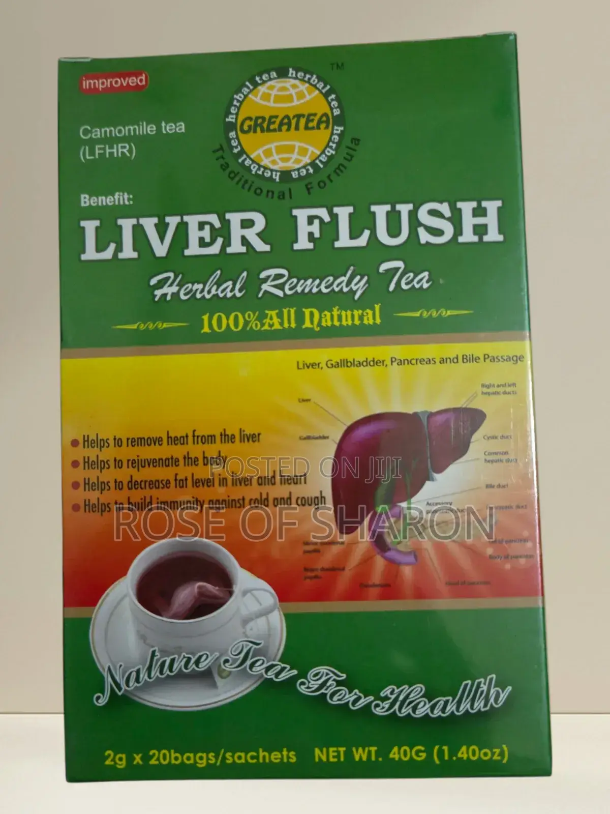 Liver Flush Herbal Remedy Tea
