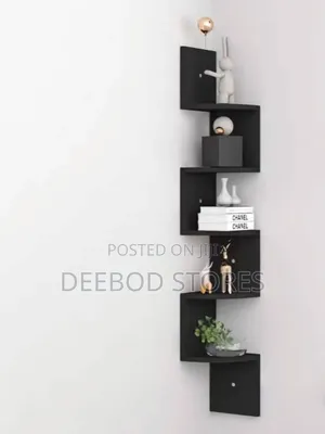 5 Tier Zigzag Corner Wall Shelf