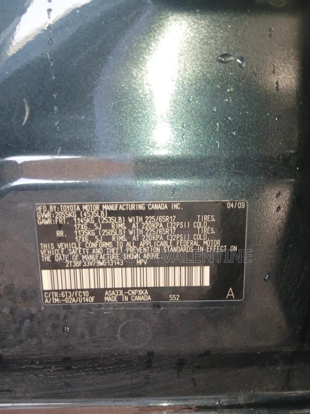 Toyota RAV4 3.5 2010 Green