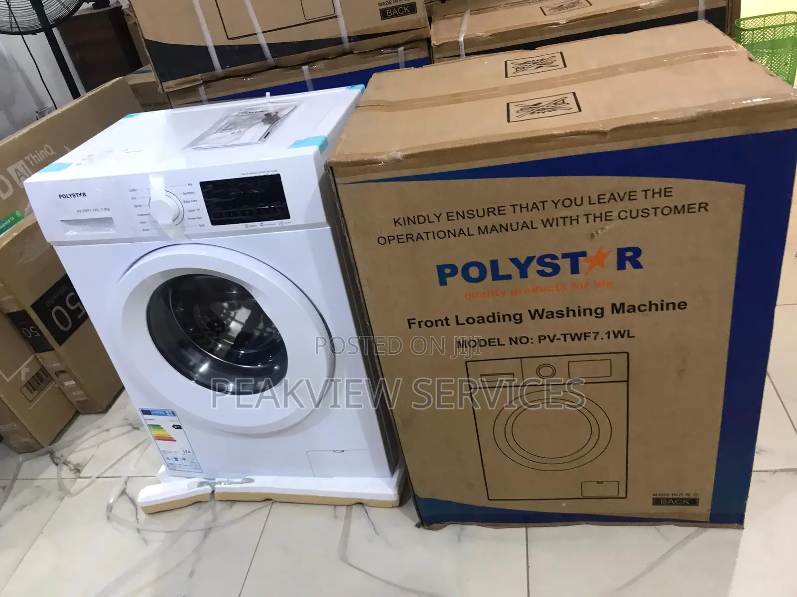 Polystar Front Load Laundry Device 7kg Pv-Twf7-1wl