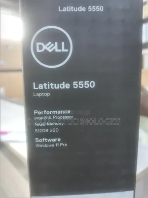 New Laptop Dell Latitude 5550 16GB Intel Core I5 SSD 512GB