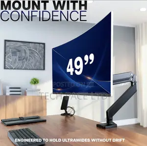 Vivo Aluminum Single Pneumatic Monitor Mount,Fits Ultrawides Up To 49"