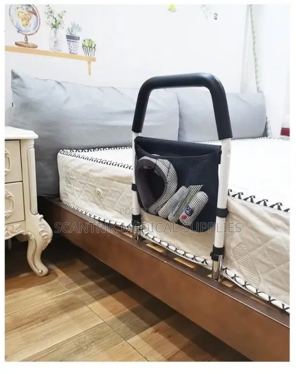 Bedside Mobility Support Rail With Quick-Release Feature