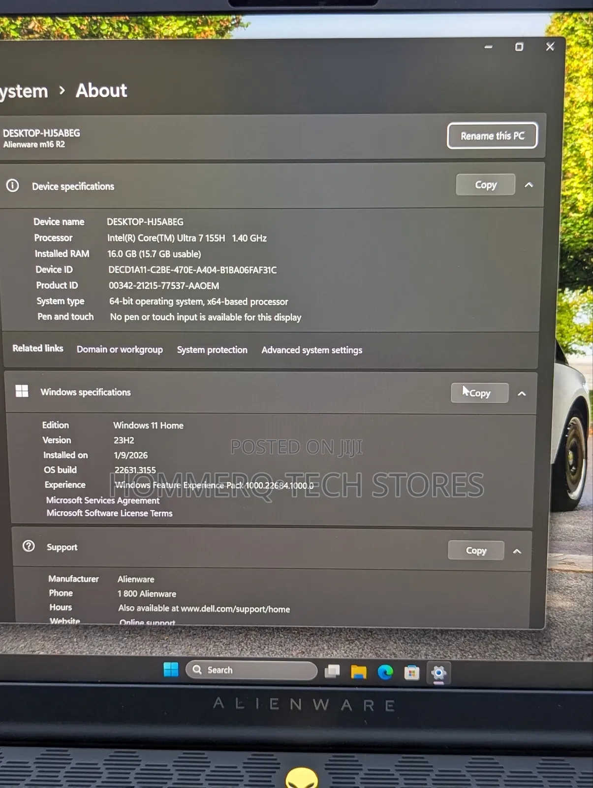 Laptop Dell Alienware M16 R2 16GB Intel Core Ultra 7 SSD 1T