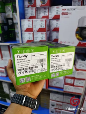 Tiandy 4mp 2mp Bullet Dome Color Maker Ip Camera Indoor Outdoor