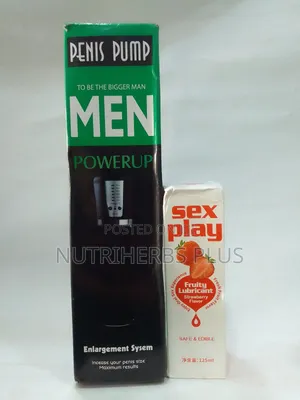 Powerup Pump + Sex Play Fruity Lubricant: For Erectile Dysfunction