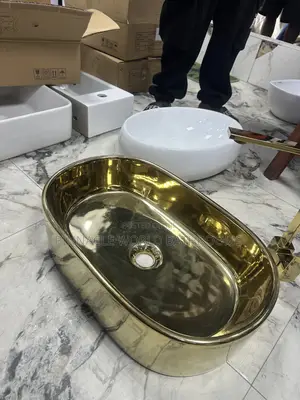 England Gold Countertop Washing Hand Basin