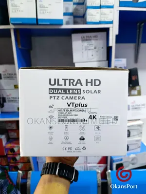 Vtplus 5mp Ultra Hd Solar Camera Dual Lens PTZ Full Color Night Vision