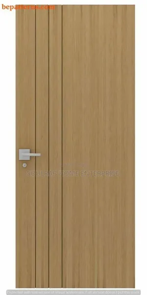 Strong Brand New Gold HDF Door With Frame, Lock, Inches Installation