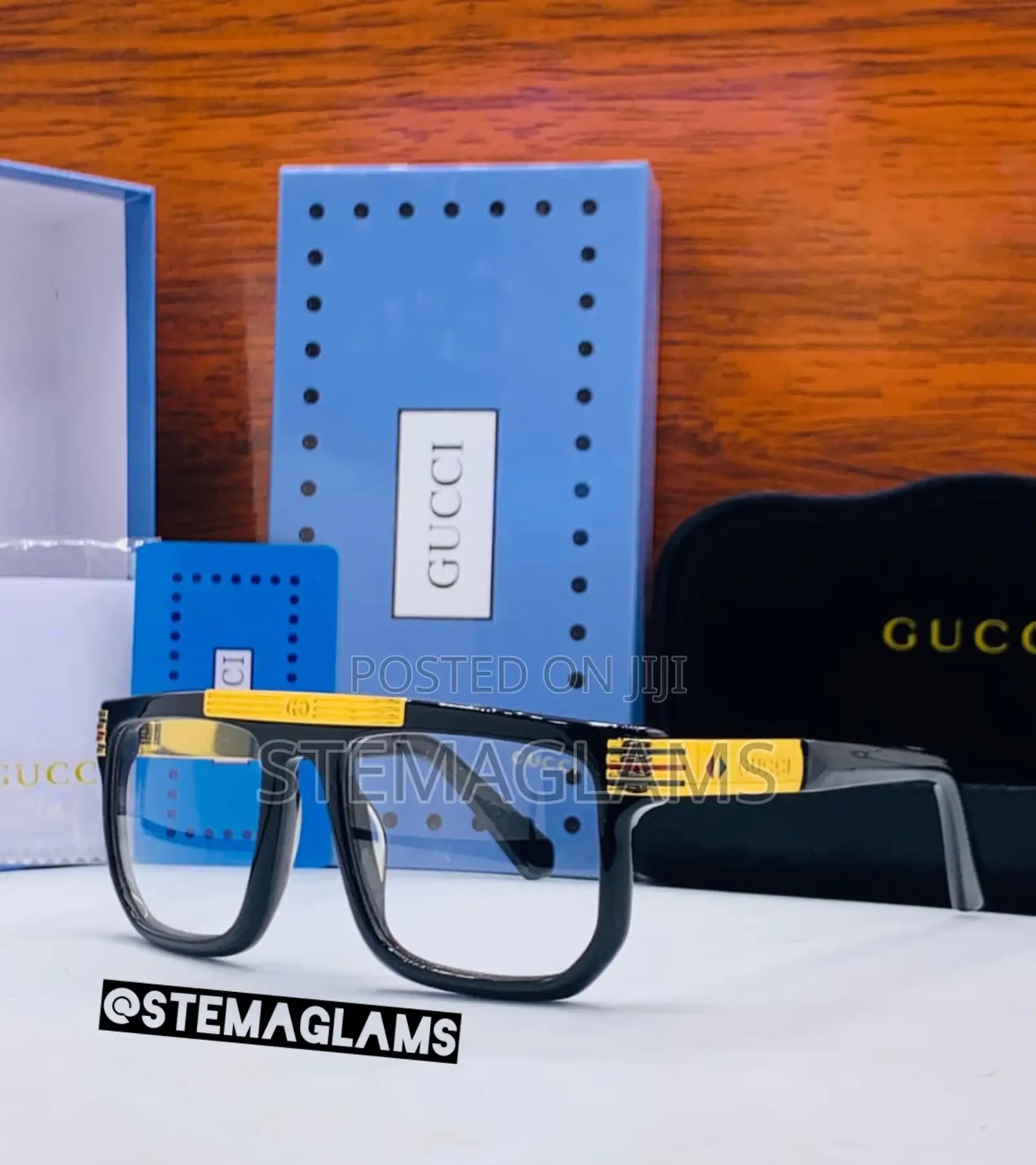 Gucci Large Square Frame Glasses - Lightweight Daily Wear