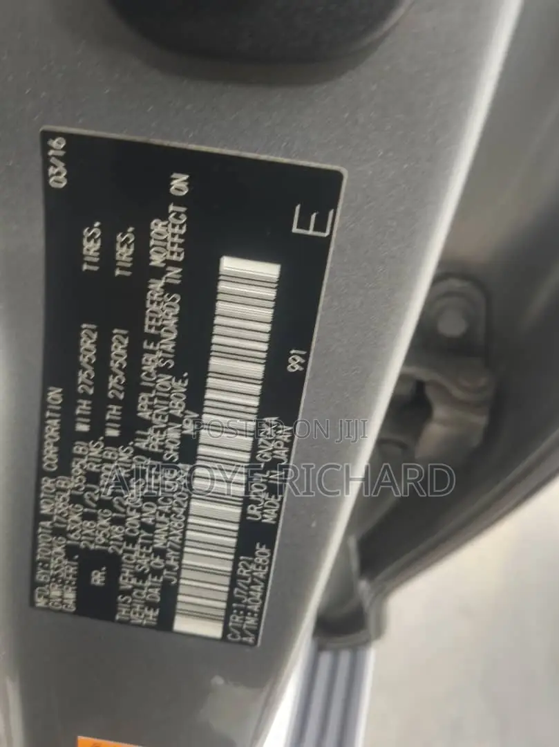 Lexus LX 570 AWD 2016 Gray