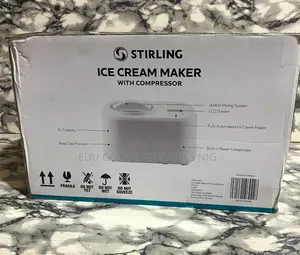 Stirling Ice Cream Maker/Machine With Compressor.