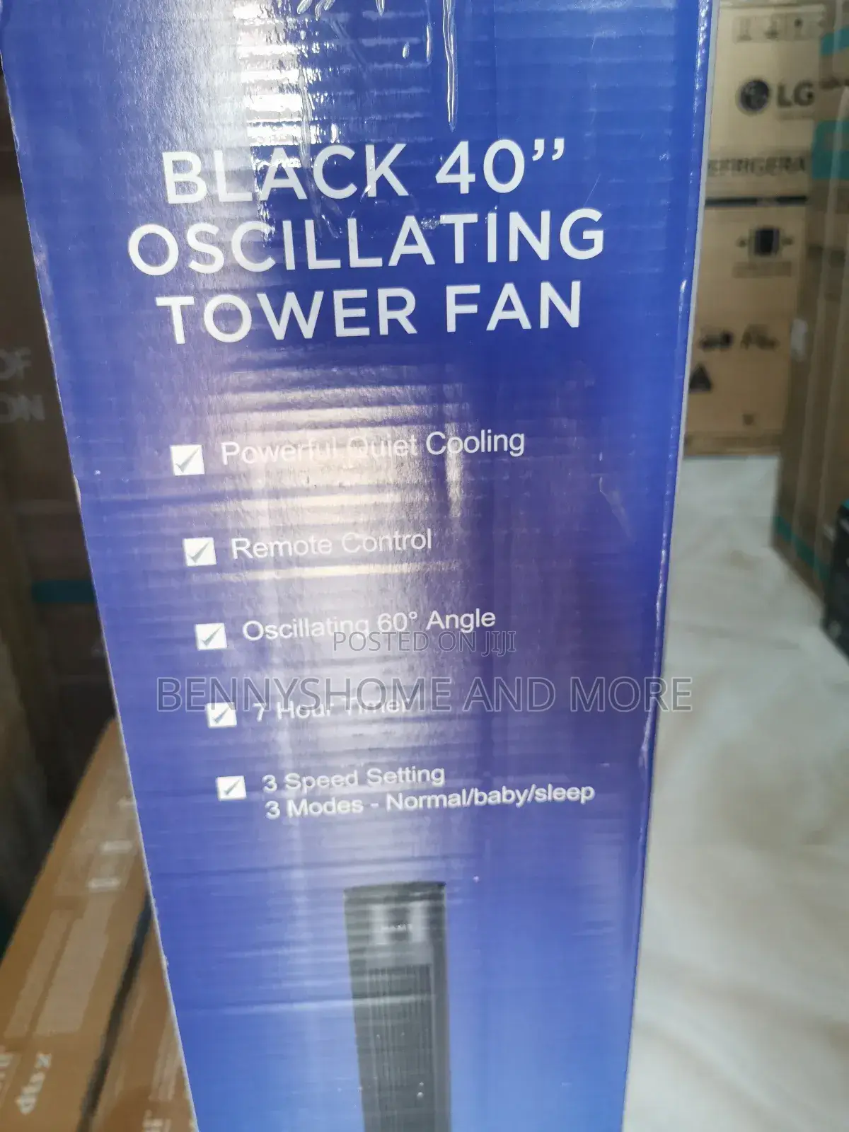 Maxi 40" Oscillating Tower Fan: