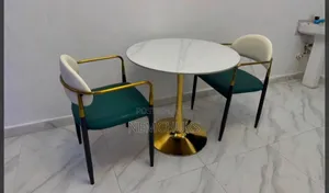 Marble Table and 2 Chairs