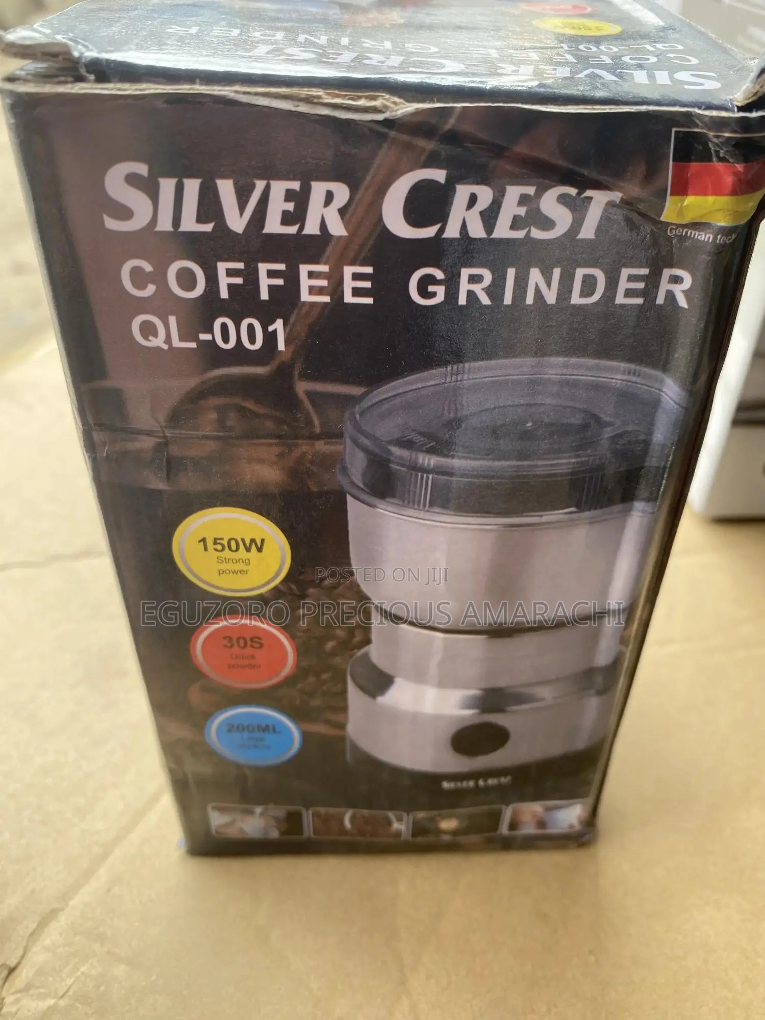 Silver Crest Speed Electric Dry Grinder