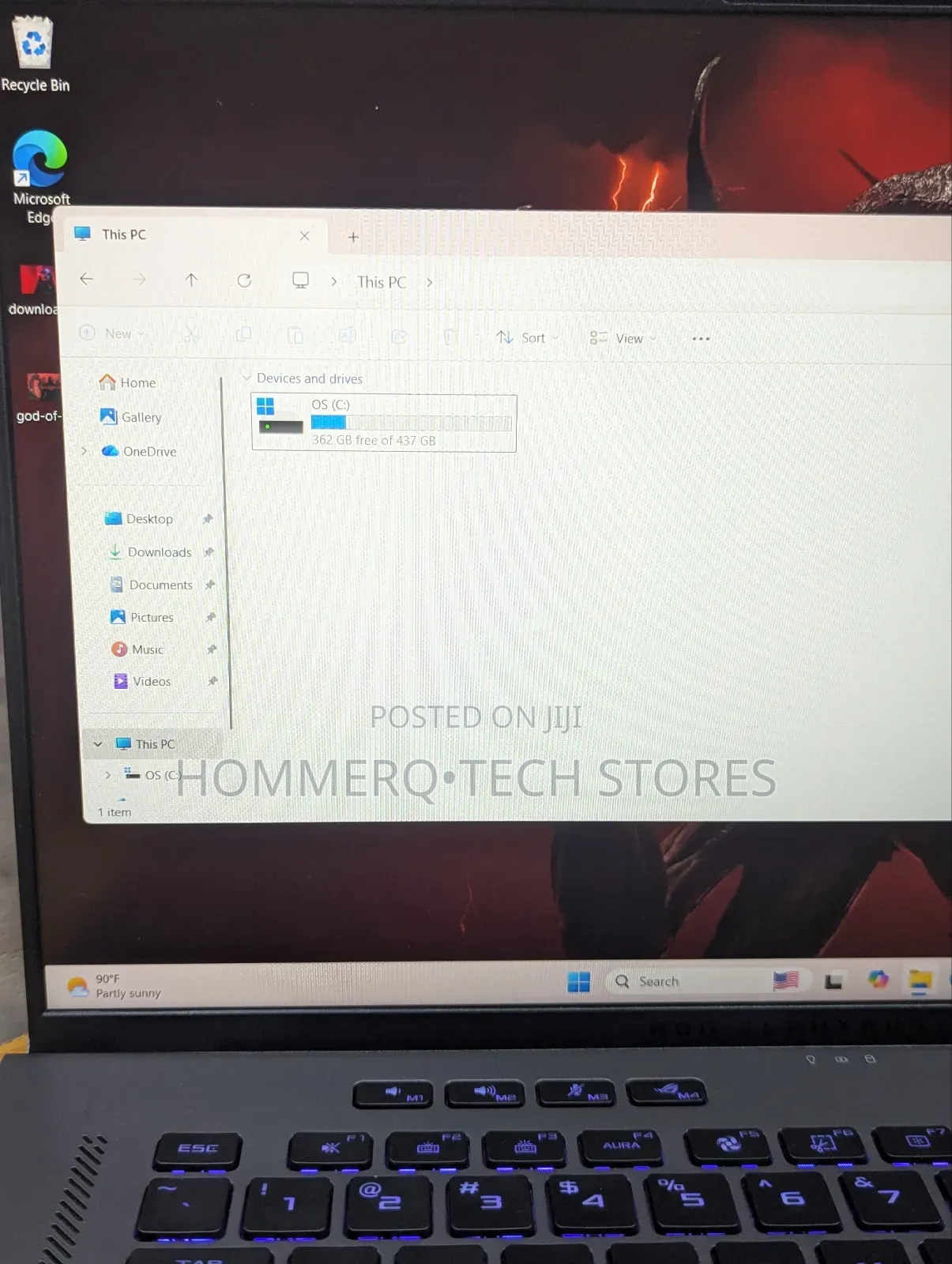 Laptop Asus ROG Zephyrus G16 16GB Intel Core I7 SSD 512GB