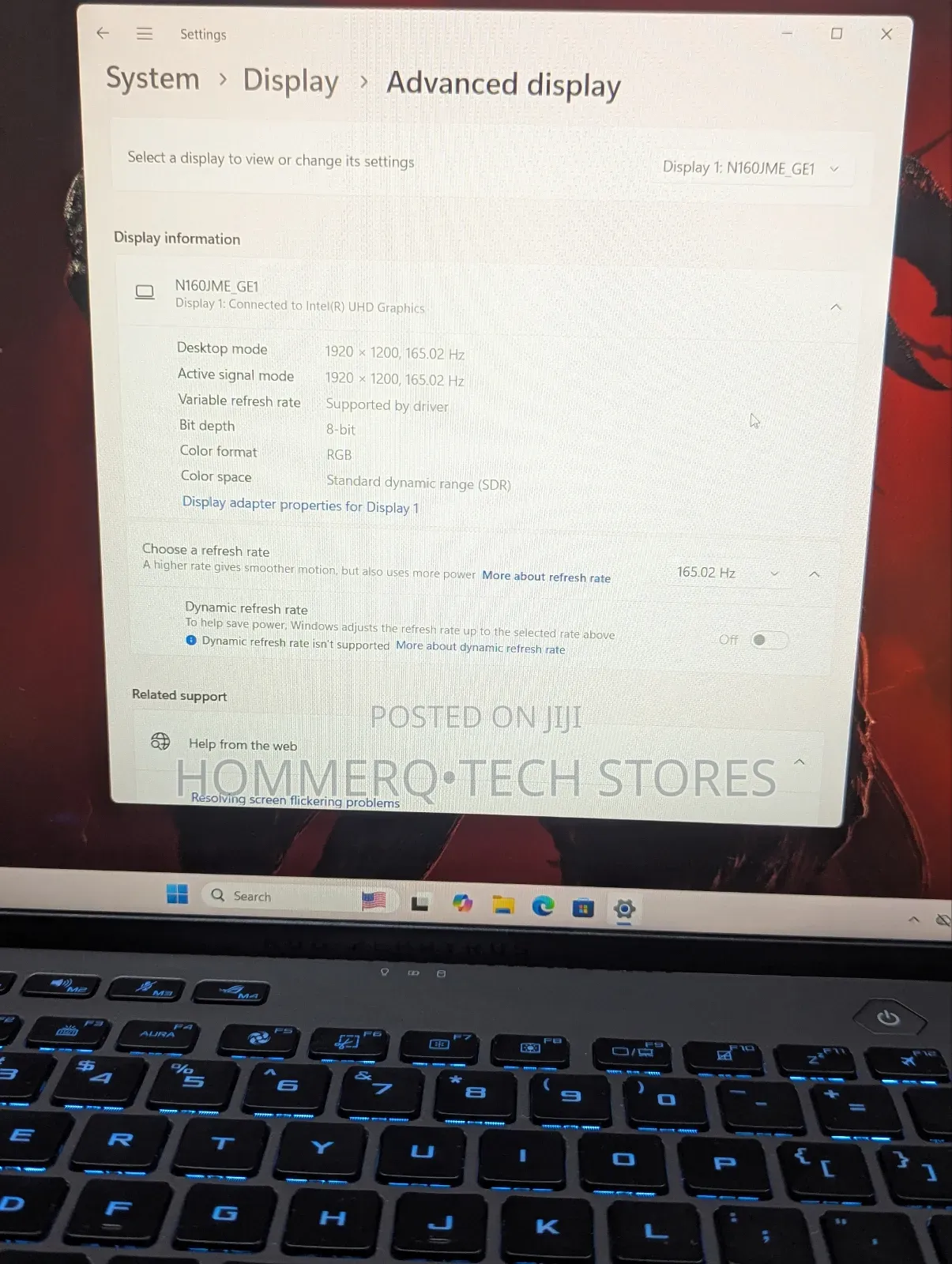 Laptop Asus ROG Zephyrus G16 16GB Intel Core I7 SSD 512GB