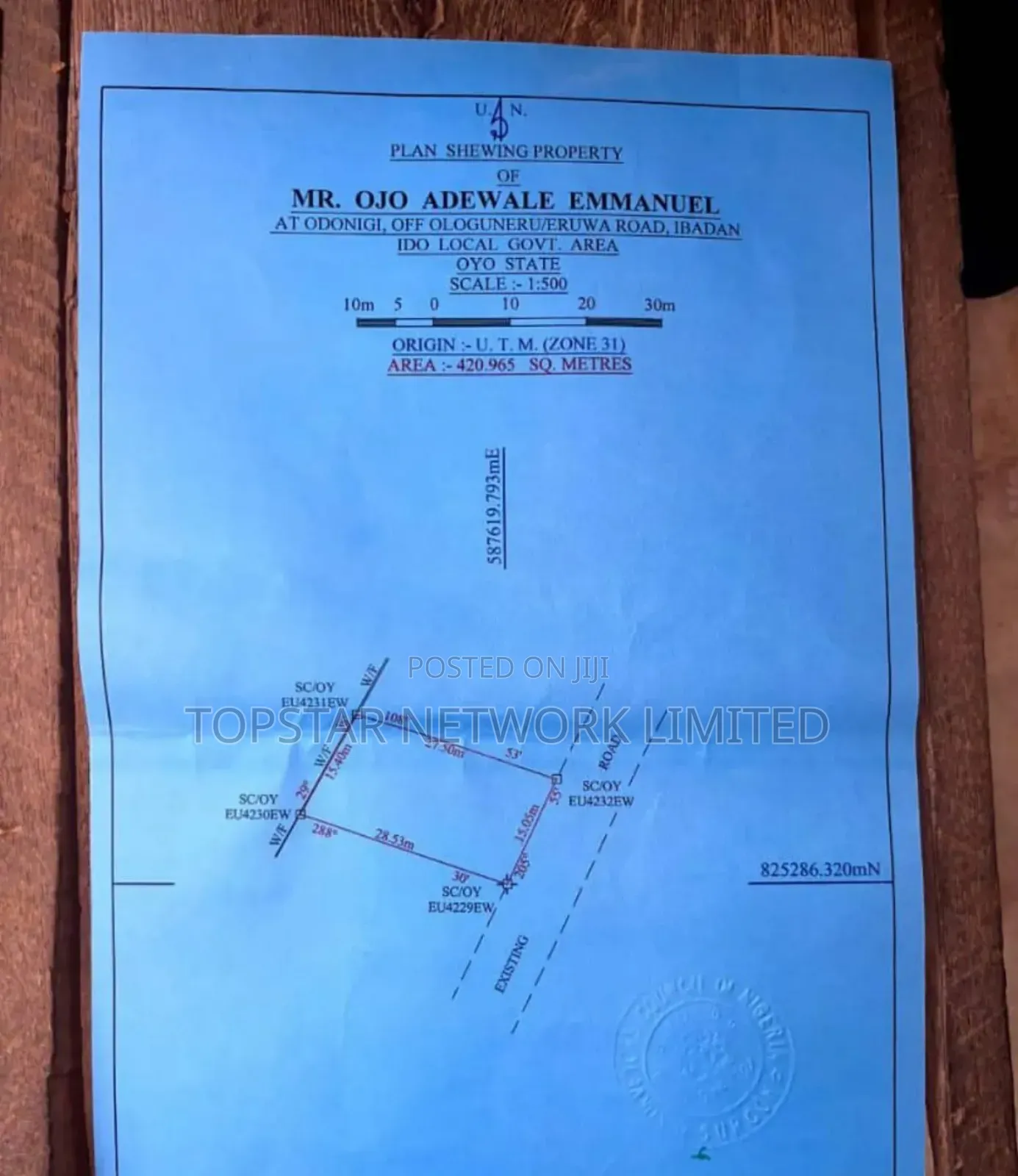 Red Copy Survey Plan