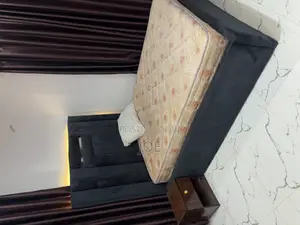 4.5 by 6 Bed Frame and Bedside Table