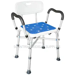 Extra-Comfort Shower Chair With Wide Seat and Backrest