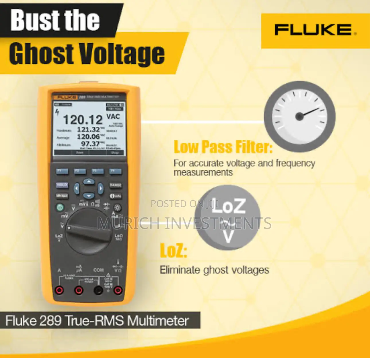 True Rms Multimeter 289 Fluke 289 True RMS Industrial Data Logging Multimeter Kit for sale ...