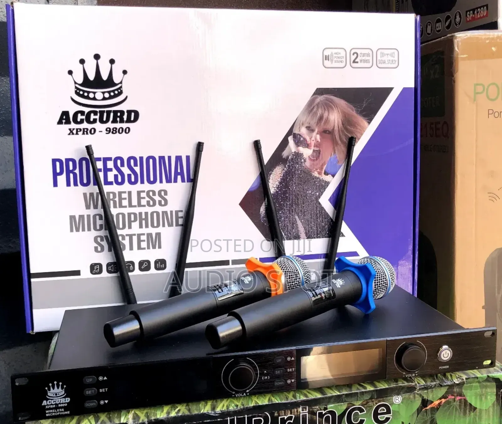 Accurd Xpro-9800 Professional Dual Handheld Digital Wireless Microphon