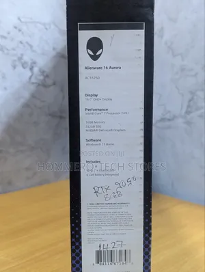 New Laptop Dell Alienware 16 Aurora 16GB Intel Core Ultra 7 SSD 512GB