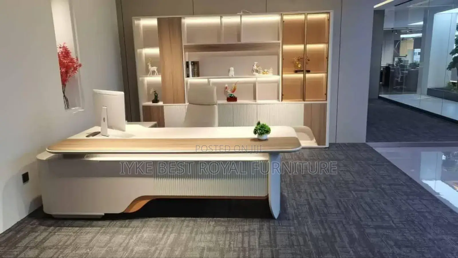 High Classic Office Executive Table With Extension