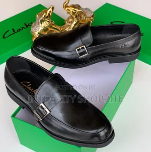 All Black Clark Loafers
