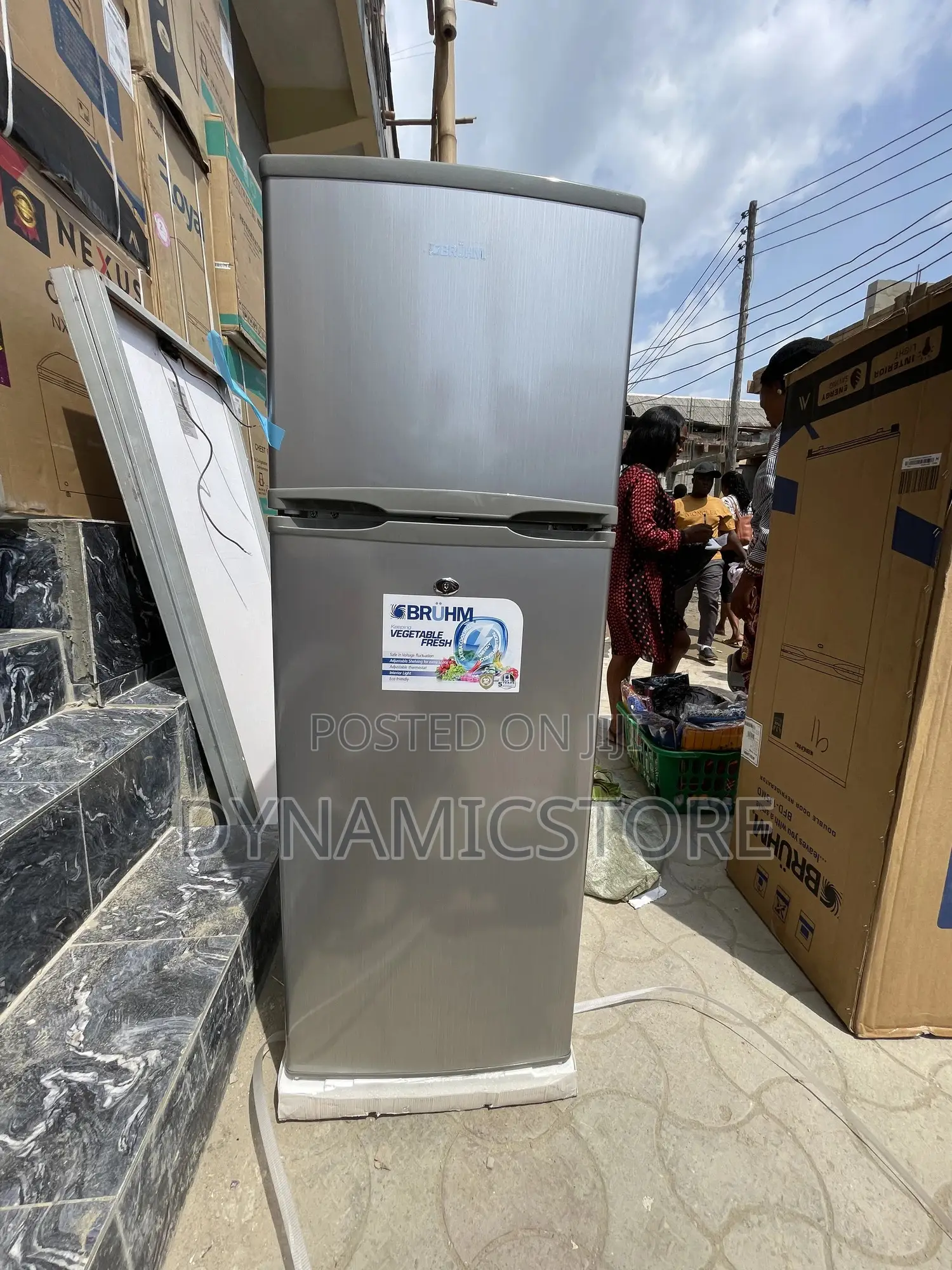 Bruhm 187l Double Doors Refrigerator (Bfd-195md)