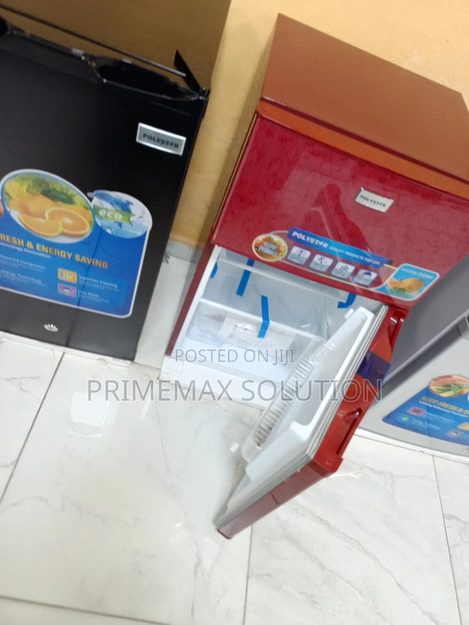 Affordable Luxury: Polystar Red 90l Double Door Refrigerator