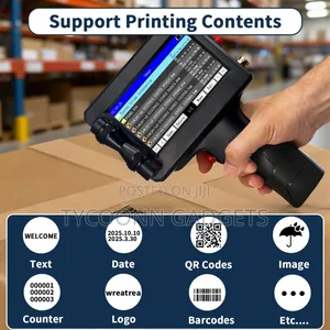 Portable Handheld Inkjet Printer for Date, Qr Code, Barcodes Logos Etc