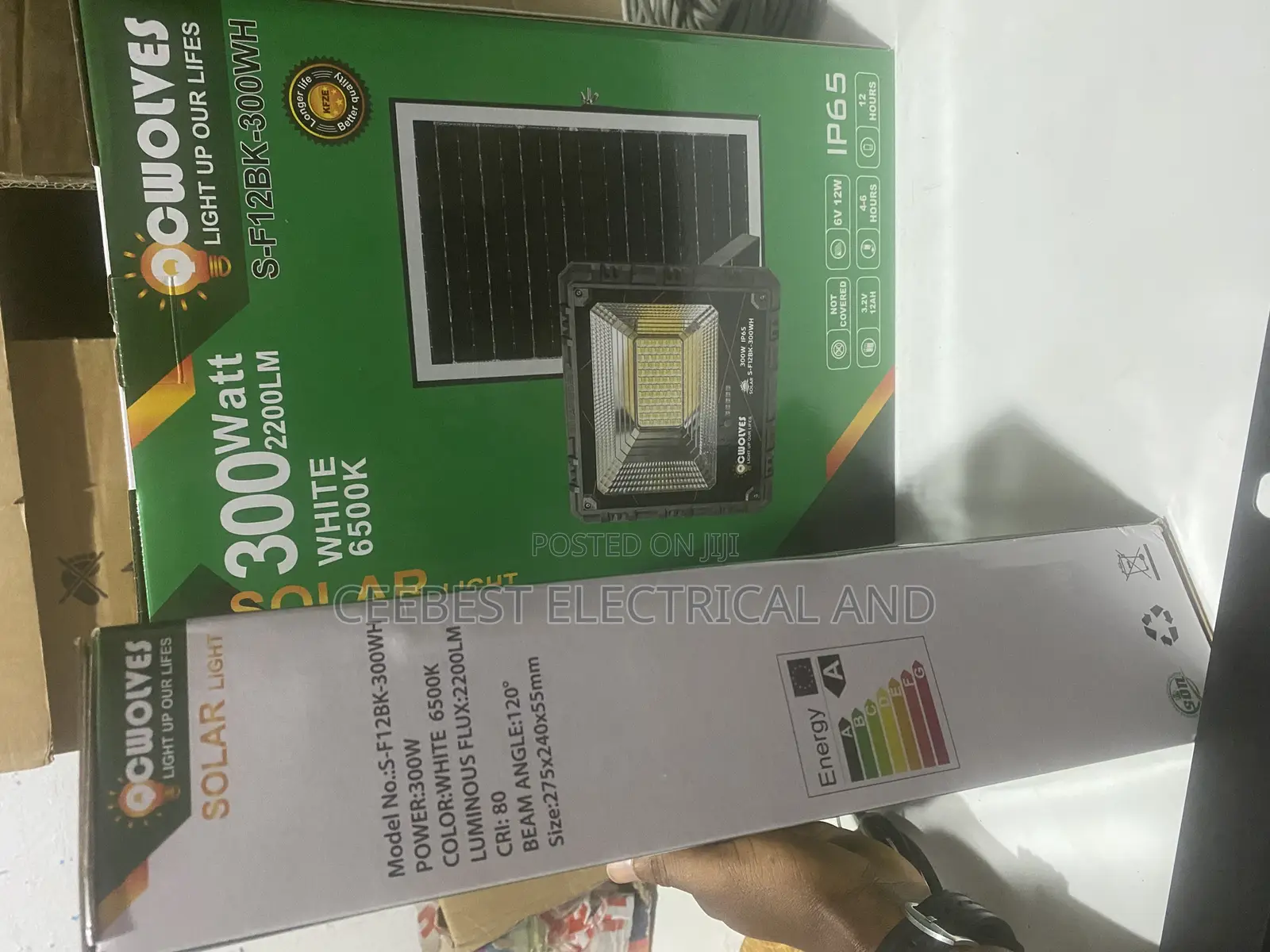 300w of C Wolves Solar Flood Light